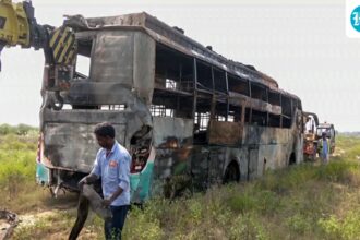 greater-noida-bus-that-caught-fire-had-9-challans-in-delhi-for-overspeeding,-improper-parking