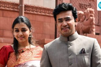 tejasvi-surya’s-wife-recounts-‘traumatic’-train-ride,-says-40-men-talked-loudly-for-5-hours