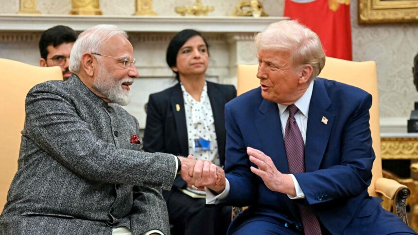 pm-modi,-trump-review-bilateral-ties;-discuss-global-peace,-trade,-defence