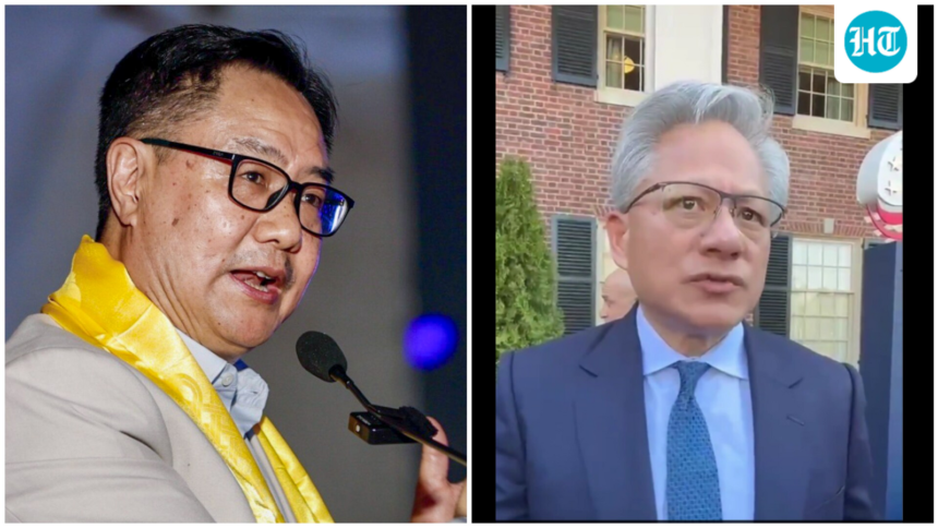 ‘need-to-hear’:-kiren-rijiju-shares-nvidia-ceo-jensen-huang’s-big-praise-for-india’s-it-growth-amid-gdp-row