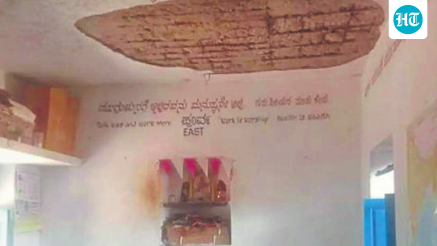 5-students-injured-after-section-of-classroom-ceiling-falls-at-karnataka-school