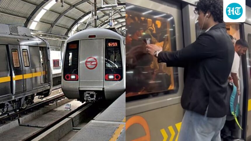 ‘phones-stuck-to-delhi-metro’-reels-catch-dmrc’s-eye,-creators-warned:-‘viewing-this-with-all-seriousness’