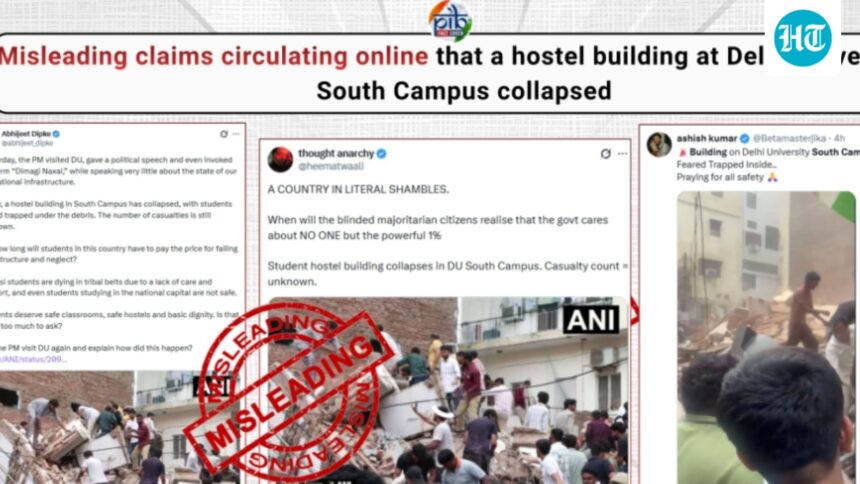 ‘misleading’:-govt-fact-checks-dipke’s-claim-that-‘a-hostel-in-du-south-campus-has-collapsed’