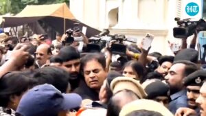 high-drama-in-telangana-assembly:-ktr,-harish-rao-detained;-brs-mla-pulled-by-hair