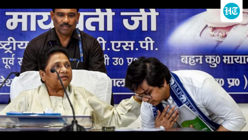 mayawati-expels-nephew-akash-anand-for-2nd-time;-his-father-in-law-quits-politics