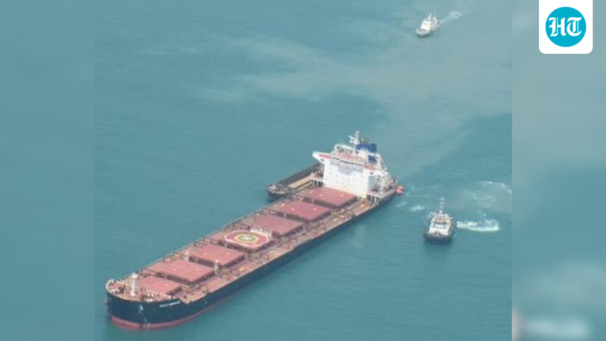 21-rescued-after-two-merchant-ships-collide-near-gujarat-coast,-pollution-response-measures-activated:-coast-guard