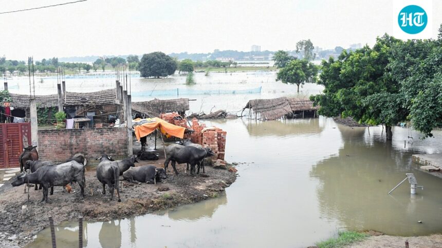 ganga-water-recedes-in-bihar;-severe-flood-conditions-persist-in-up