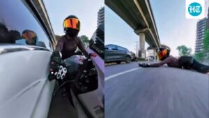 ‘friend-borrowed-car-2-days-ago’:-vehicle-owner-after-woman-biker-chased,-hit-in-gurugram