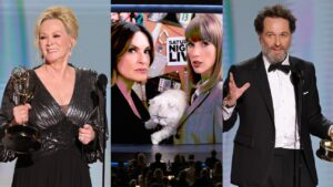 most-memorable-moments-at-2026-emmys,-from-taylor-swift’s-cameo-to-mariska-hargitay-recreating-nicole-kidman’s-amc-ad