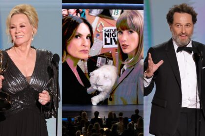 most-memorable-moments-at-2026-emmys,-from-taylor-swift’s-cameo-to-mariska-hargitay-recreating-nicole-kidman’s-amc-ad