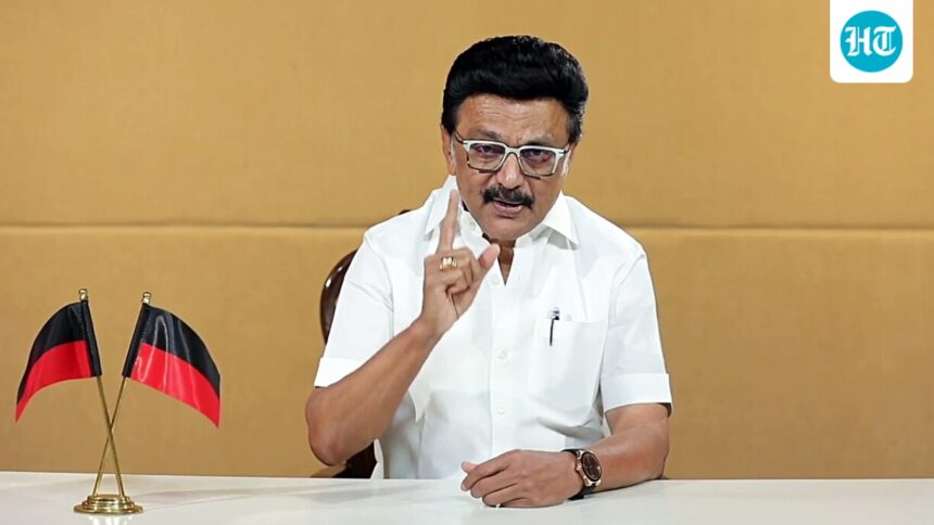 stalin-slams-cm-vijay-after-raids-at-ex-dmk-minister-anbil-mahesh’s-home:-‘busy-shooting-in-london