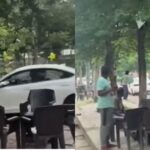lucknow-woman-jumps-on-moving-car-over-dispute-with-friend,-dragged-on-bonnet:-‘gaadi-roko’-|-video