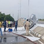 neurosurgeon-charred-to-death-after-car-hits-roadside-divider,-catches-fire-in-telangana