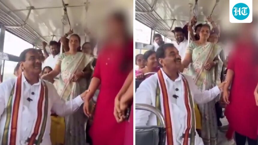 telangana-congress-mla-faces-flak-for-touching-girl-on-bus,-bjp-takes-‘smash-the-patriarchy’-dig